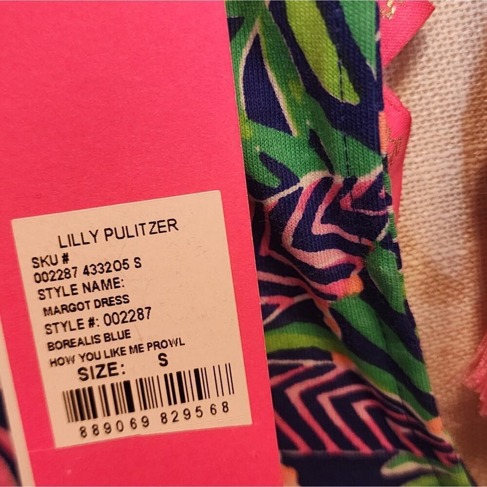 LILLY PULITZER MARGOT DRESS SIZE SMALL COLOR BOREALIS BLUE - Picture 7 of 9
